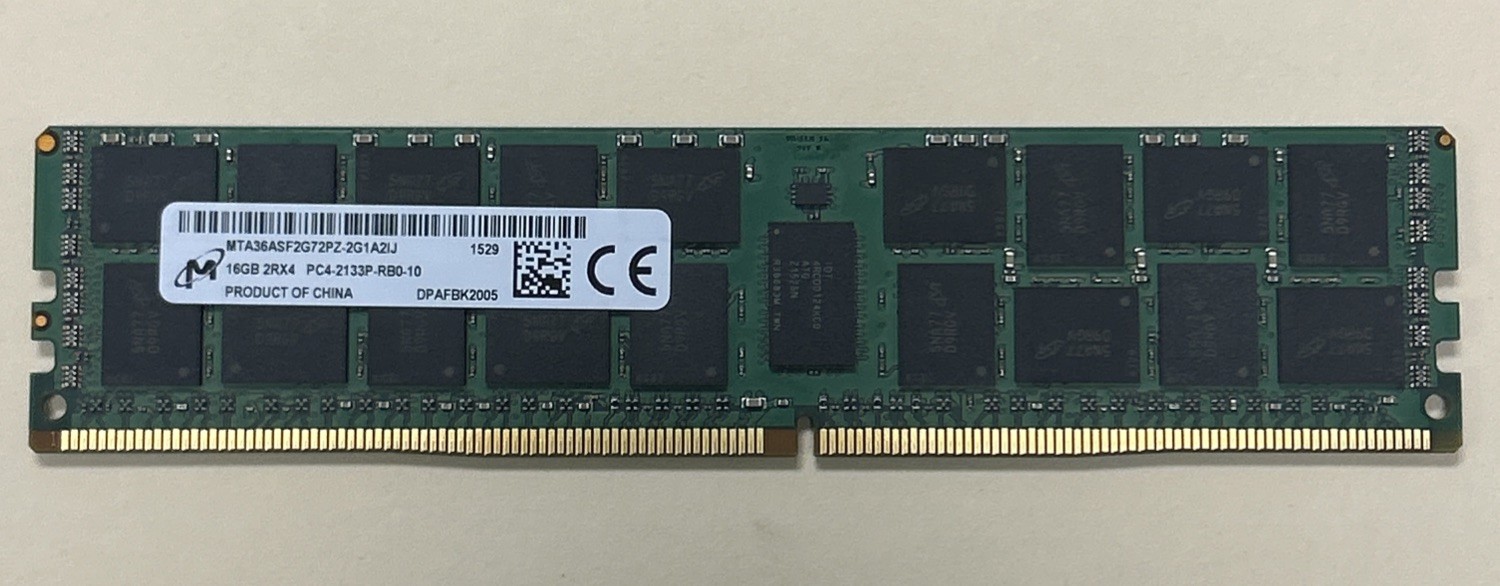 Micron MTA36ASF2G72PZ-2G1A2IJ 16 GB 2Rx4 PC4-2133P-RB0-10 ECC Server Memory Ram