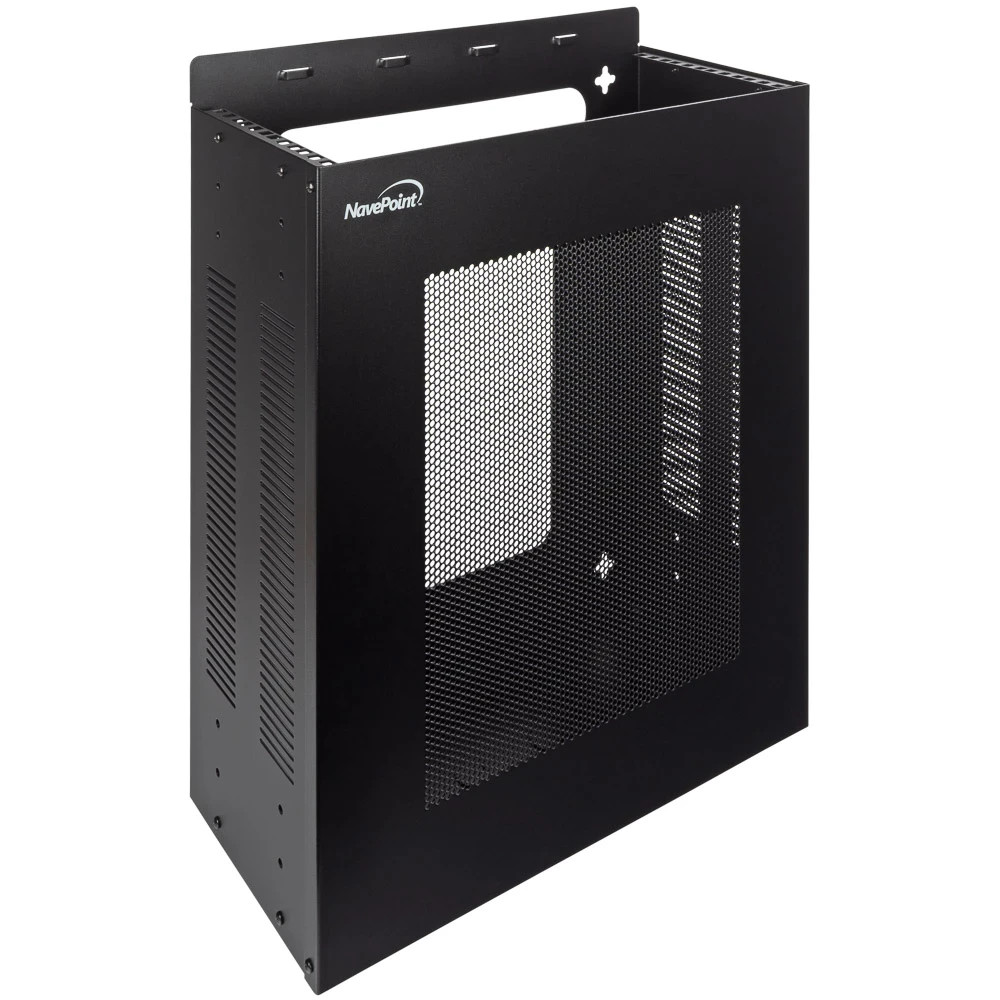 NavePoint 4U Vertical Wall Mountable Server Rack - SKU: 00406189