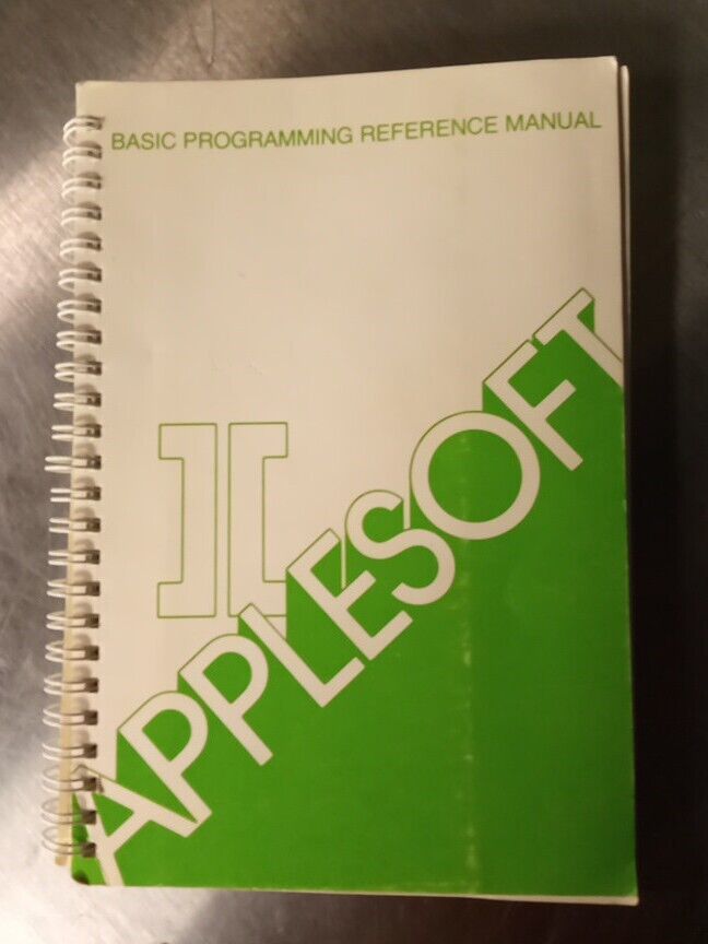 VTG 1978 Apple II Applesoft Basic Programming Reference Manual Computer Inc