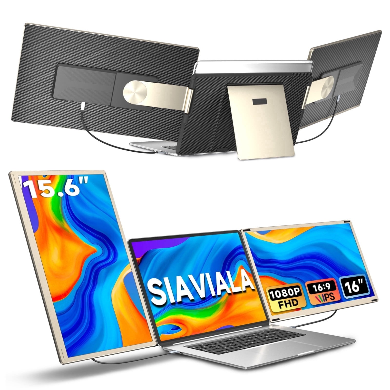 Portable Monitor Innovation Laptop Screen Extender, 15.6in FHD 1080P IPS