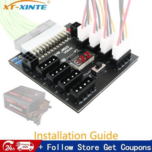 XT-XINTE Upgrade Version ATX Power Supply Breakout Board With 4 Pin and 6Pin