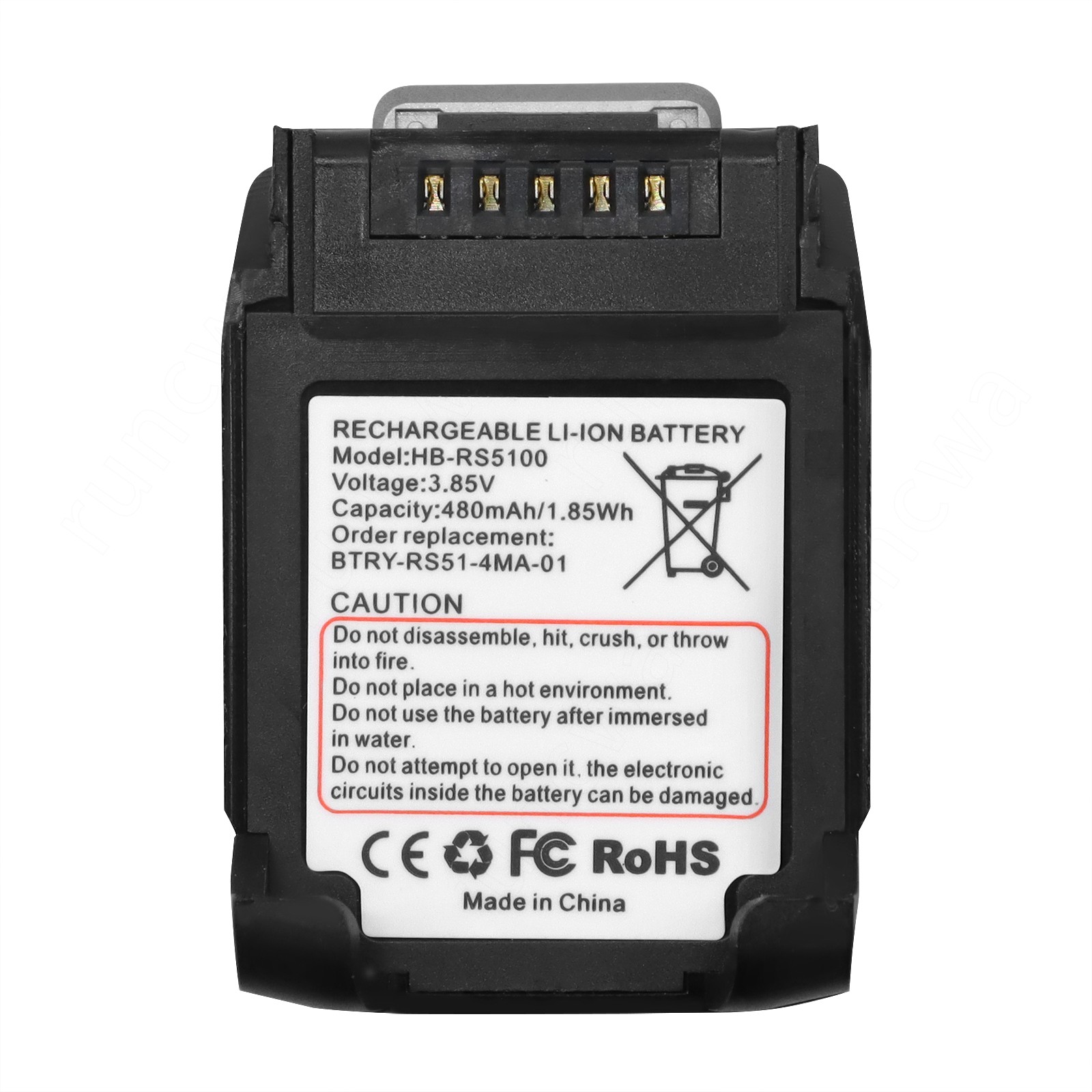Replacment BT-000397/HB-RS5100 Battery For Zebra RS51 RS5100 RS61 RS6100 RSBT5 