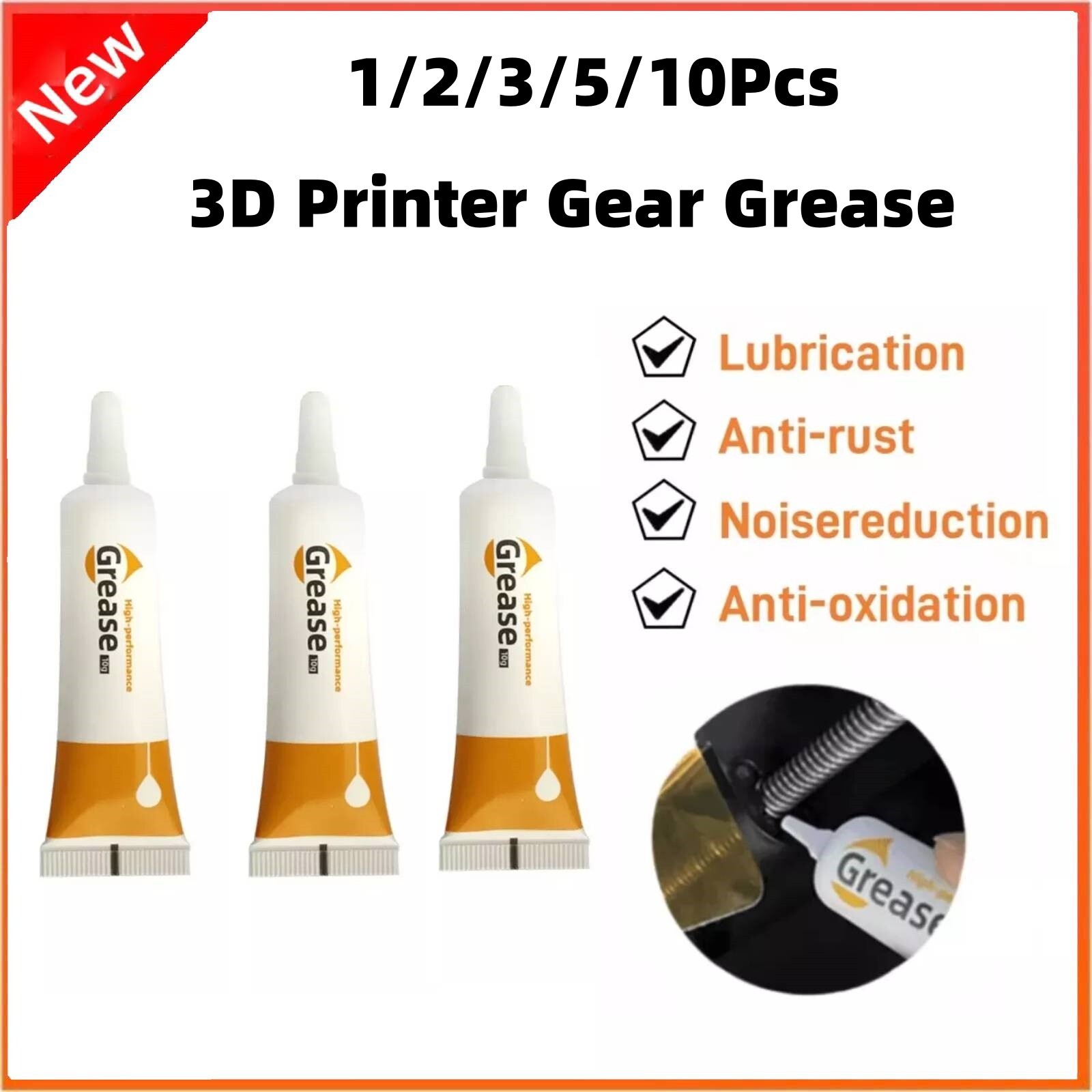 1-10Pcs 3D Printer Gear Grease Oil Grease for Bambu lab X1c P1S P1P 3D Printer