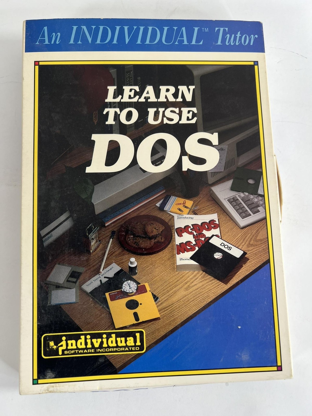 Vintage Learn To Use DOS Individual Software IBM PC DOS 5.25 Floppy Tutor 1987