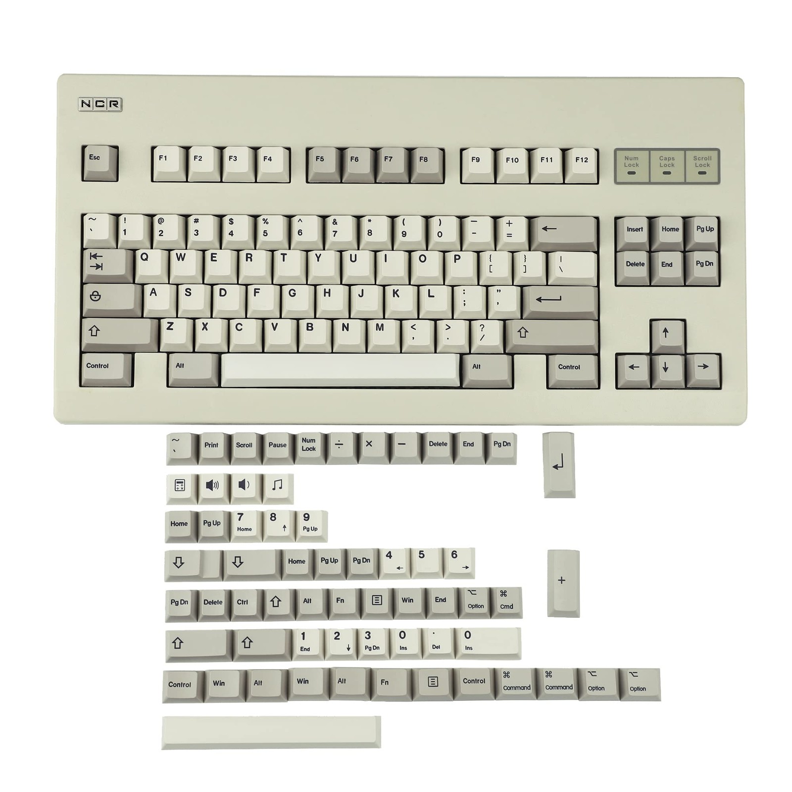 143 Shenpo Keycaps Cherry Profile Dye Sub Thick PBT Mac Keycap Set ANSI