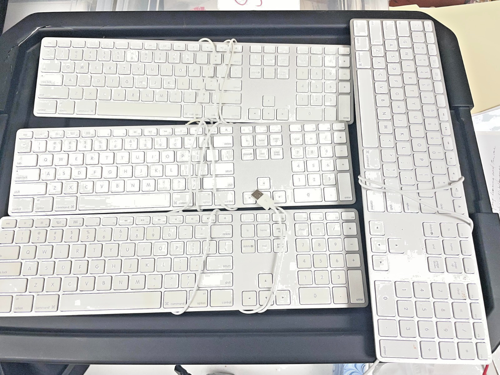 Apple A1243 Aluminum Wired Keyboard MB110LL/A🚀Full Size, Slim, Mac, Genuine OEM