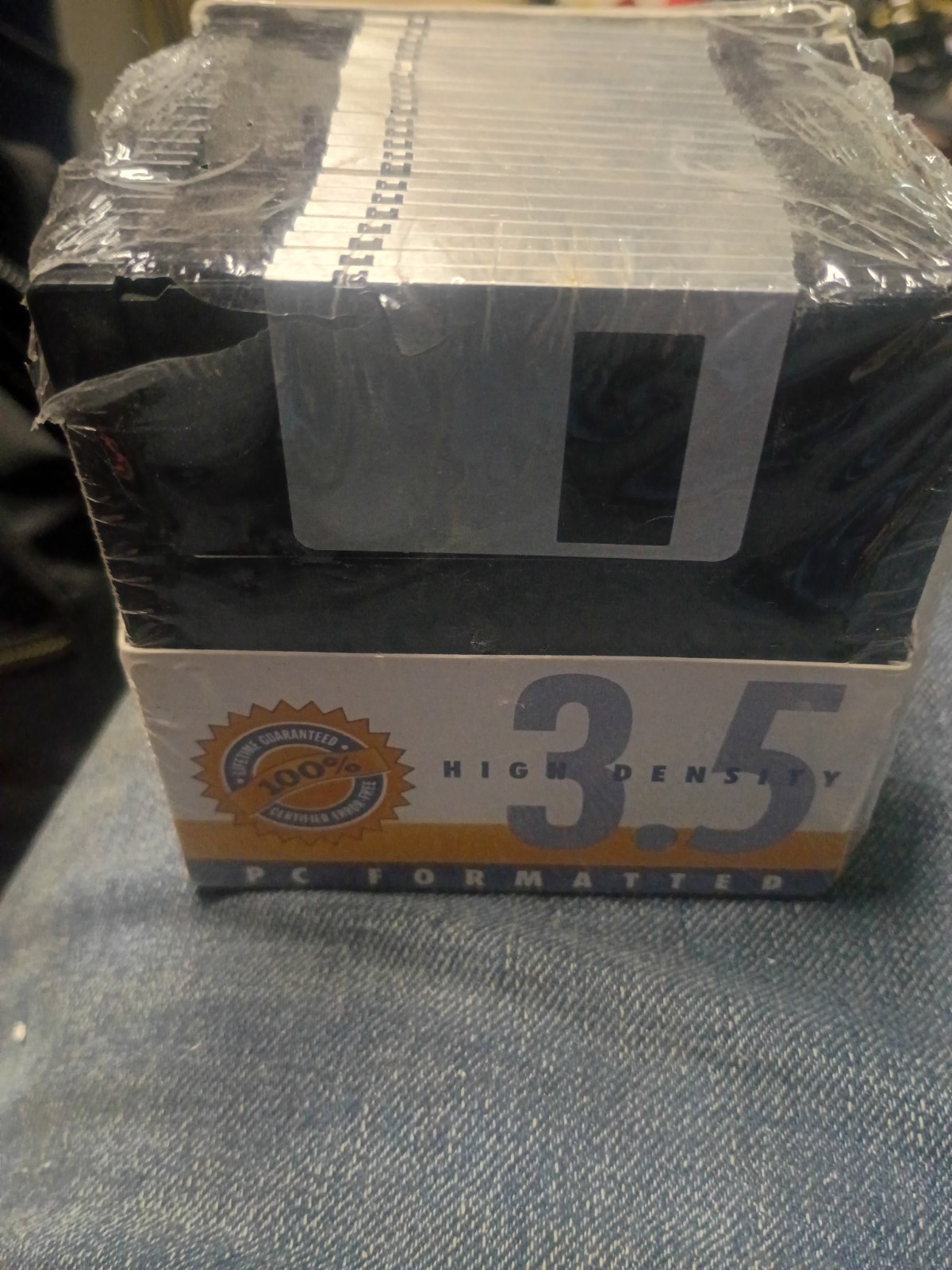 Sealed Pack Vintage 3.5" High Density Floppy Disks (1.44MB PC Formatted)
