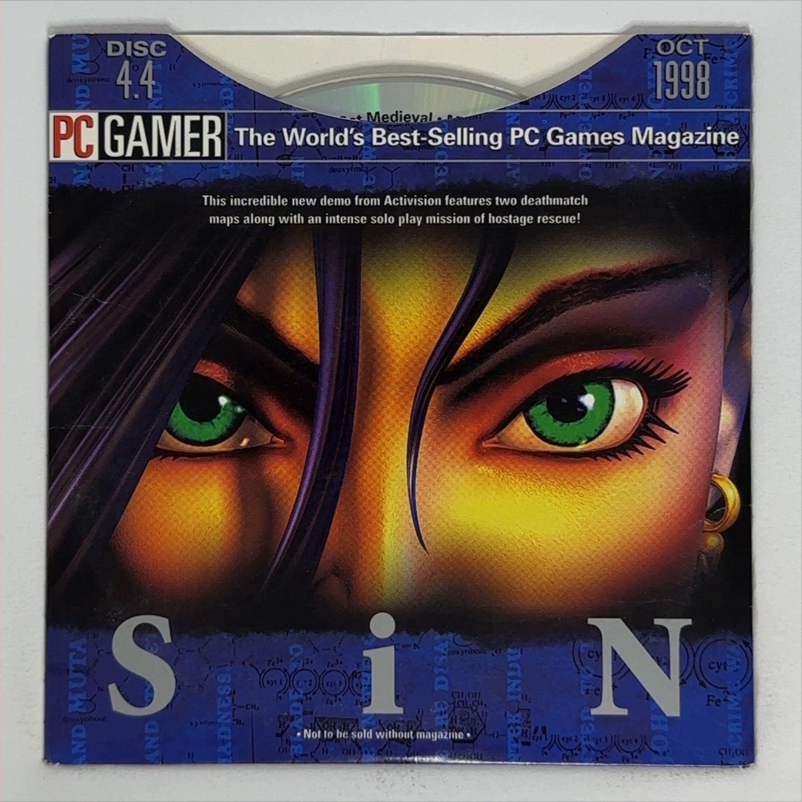 PC Gamer Demo Disc 4.4 October 1998 CD-ROM Vintage PC Gaming Software