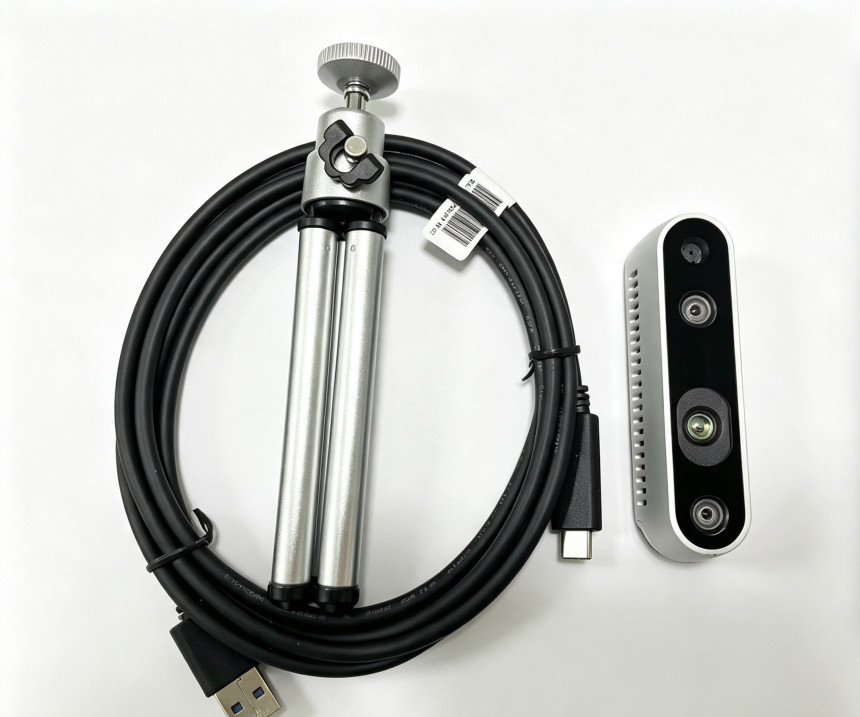 Intel RealSense D435 Depth Camera 3D Stereo Sensor with Tripod Mount