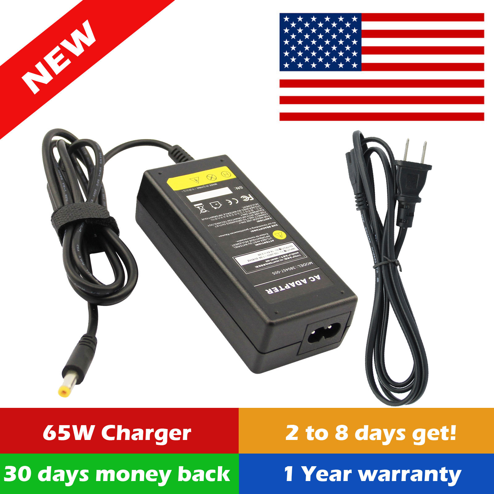 65W 18.5V AC Adapter Charger for HP Mini 311 Laptop Power Supply Cord