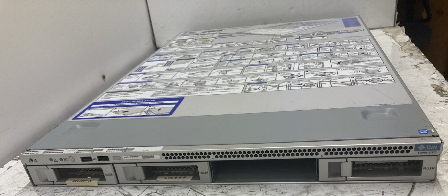Sun Oracle Sun Fire X2270 Server| Intel Xeon | 49GB RAM | No HDD - Boots to Bios
