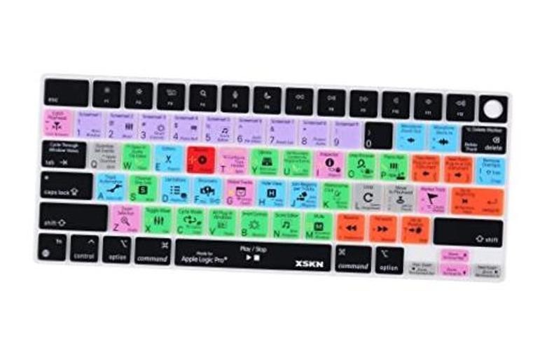 Logic Pro Shortcuts Design Silicone Keyboard Cover Skin for Apple M2 Chip
