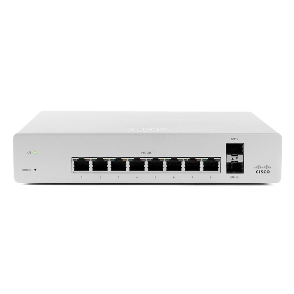 CISCO MS220-8P POE SWITCH - UNCLAIMED + TESTED