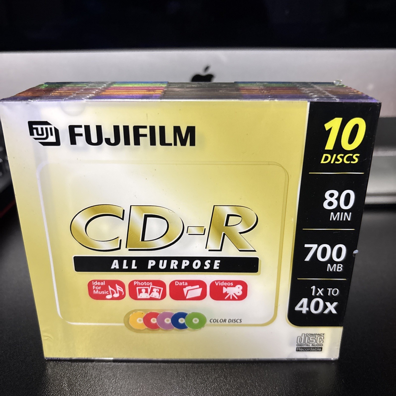 Fujifilm CD-R New All Purpose 10 Discs Jewel Color Discs 80min/700mb/1x to 40x