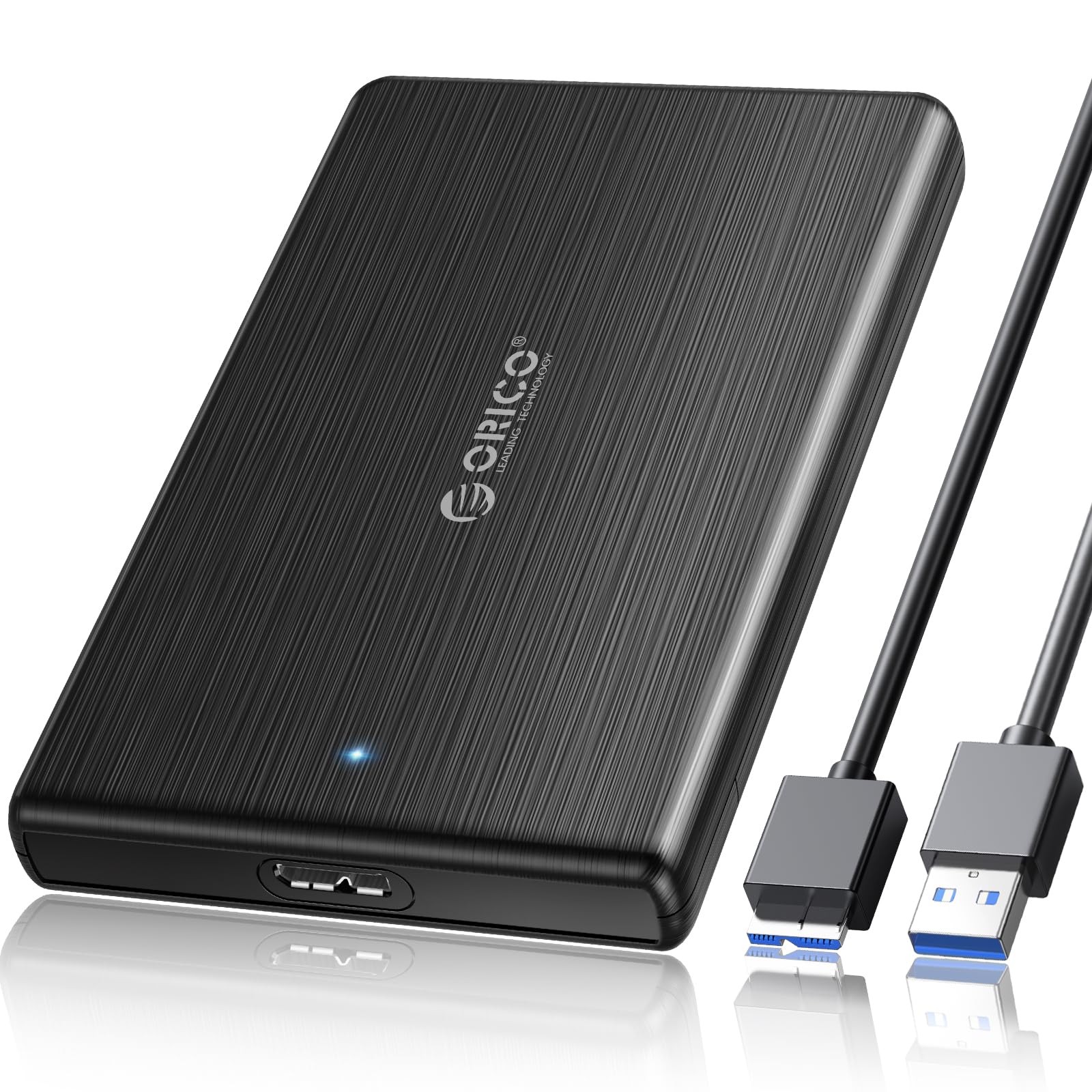 ORICO USB 3.0 to SATA III 2.5" External Hard Drive Enclosure for 2.5 Inch 7mm...