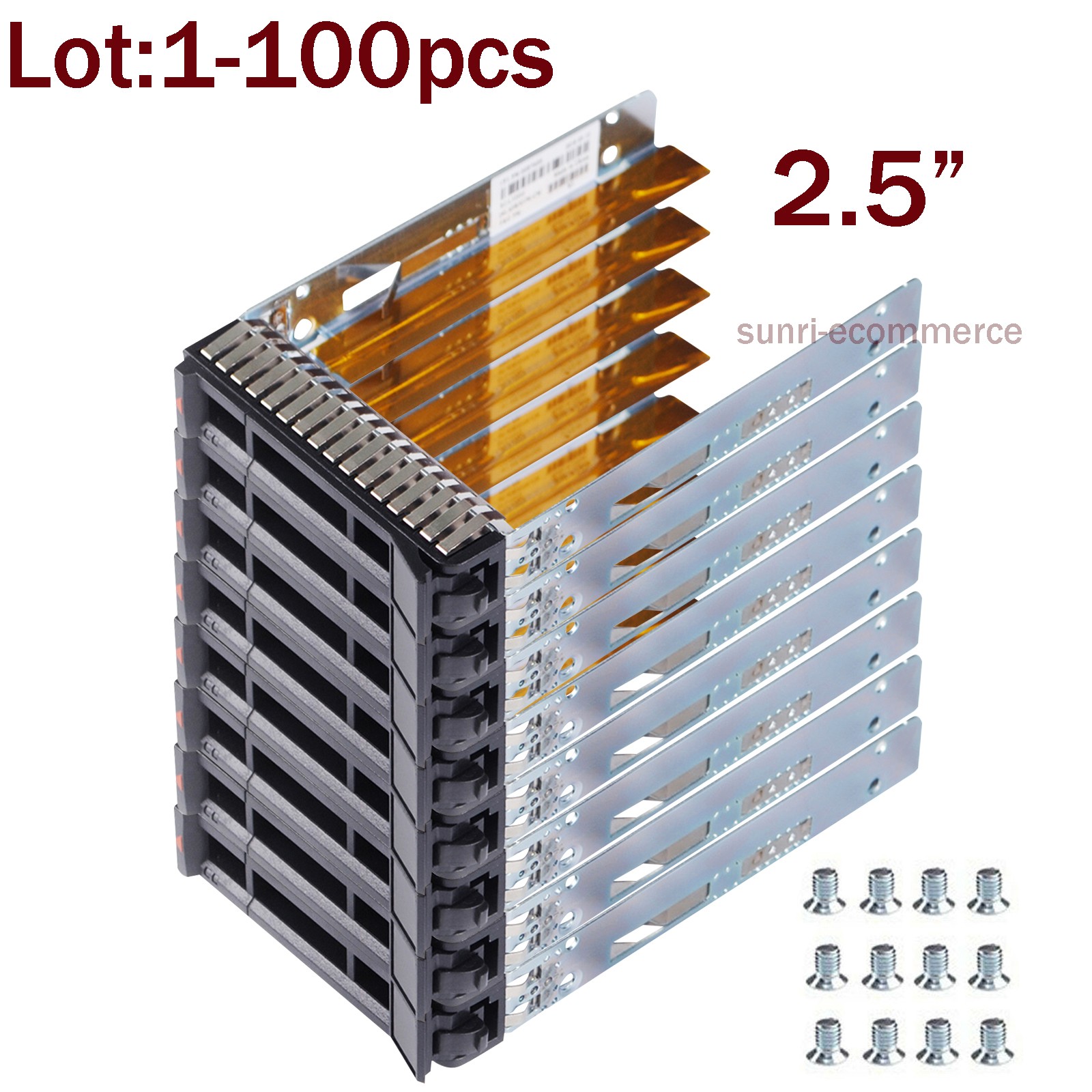 Lot 00E7600 L38552 2.5" Drive Caddy Tray For IBM X3850 X3950 X6 X3550 X3650 M5