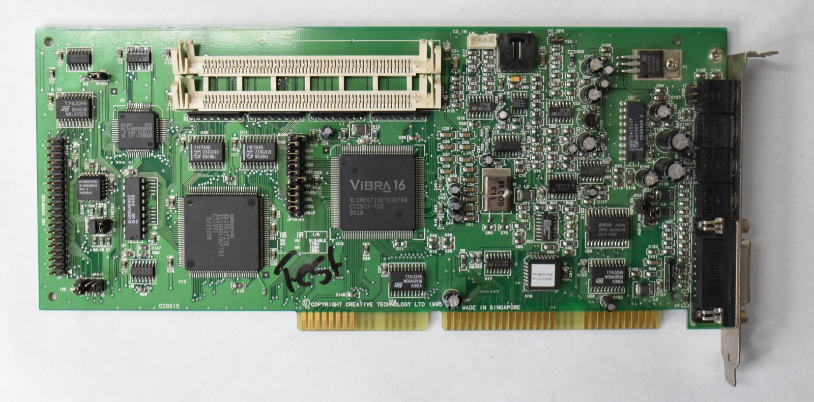 Creative Sound Blaster 32 CT3930 ISA Sound Audio Card - TESTED DEFECTIVE