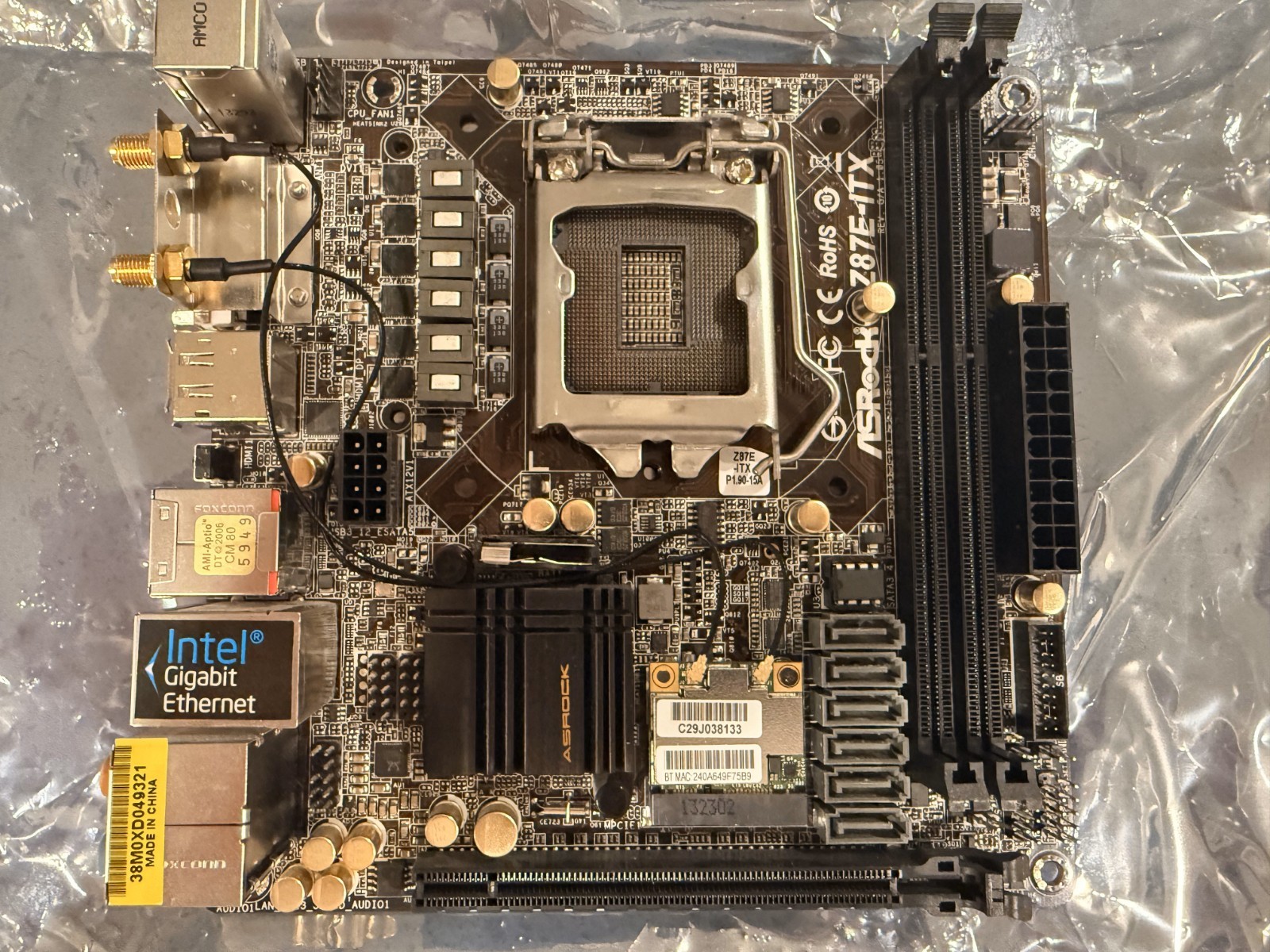 Z87E-ITX Motherboard — For Parts / Not Working