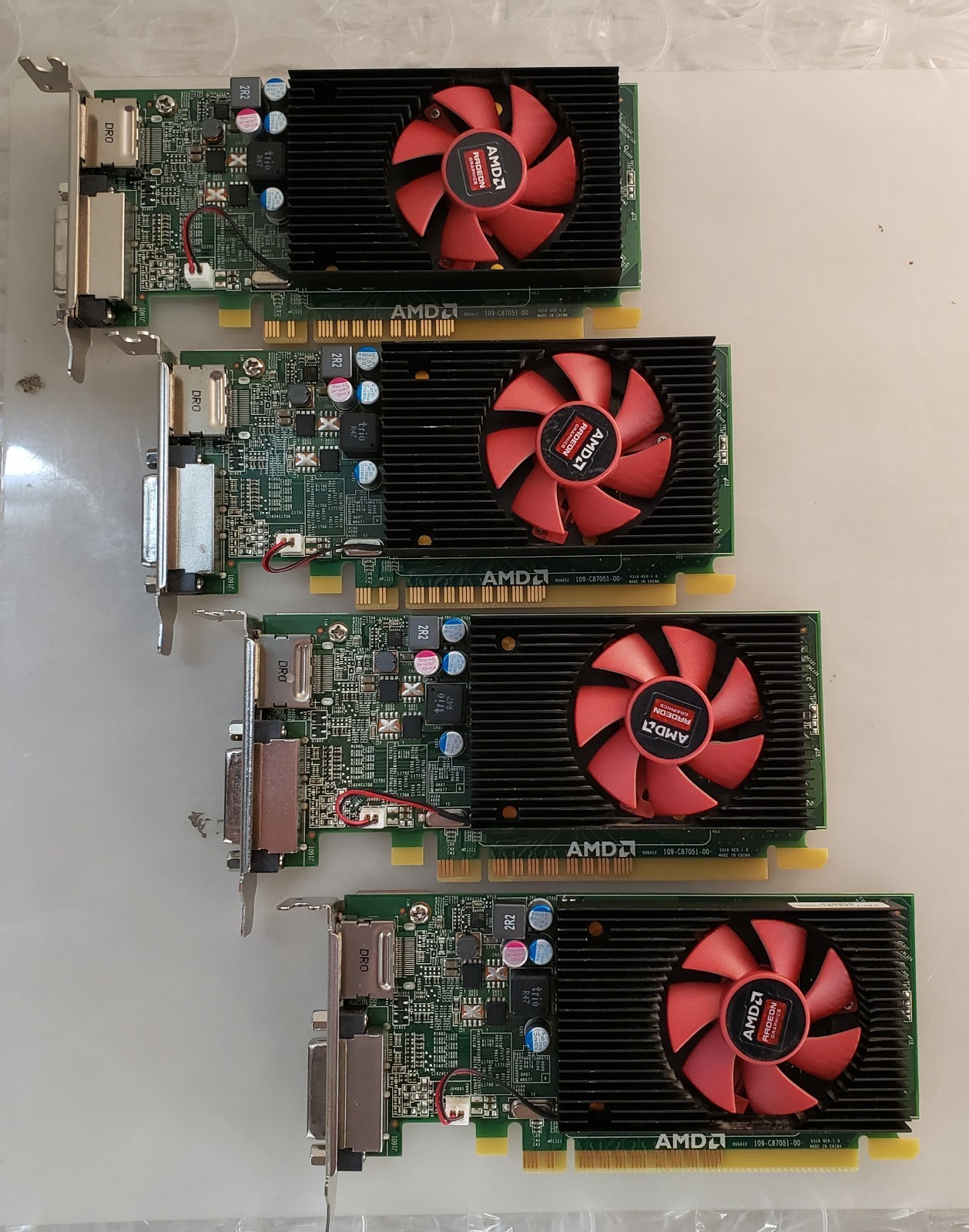 Lot of 4 Dell AMD Radeon R5 340X 0X0CVJ C870 2GB GDDR3 Graphics Card