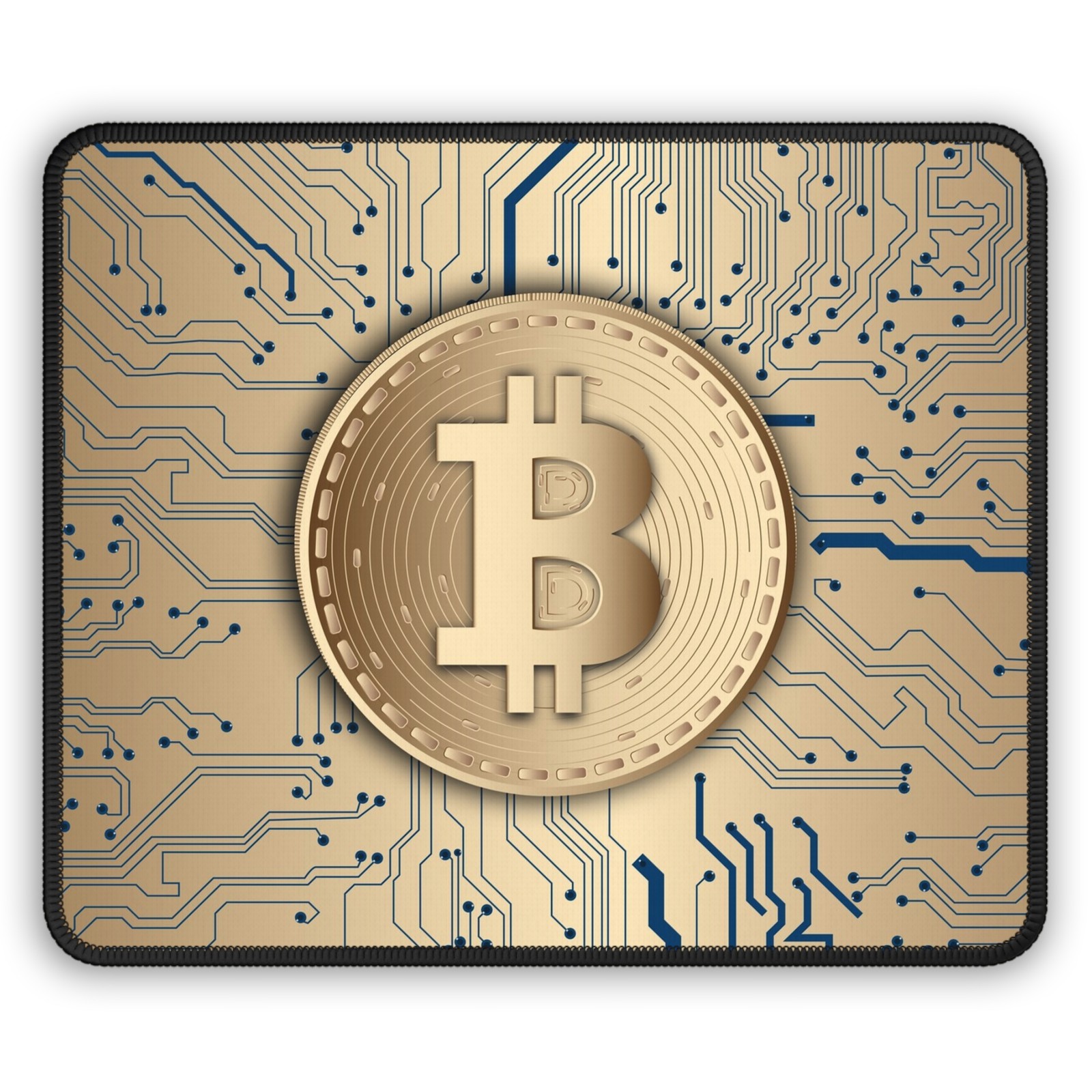Bit coin Mouse Pad BTC Cryptocurrency Trading Office Desk Gaming Mouse Mat