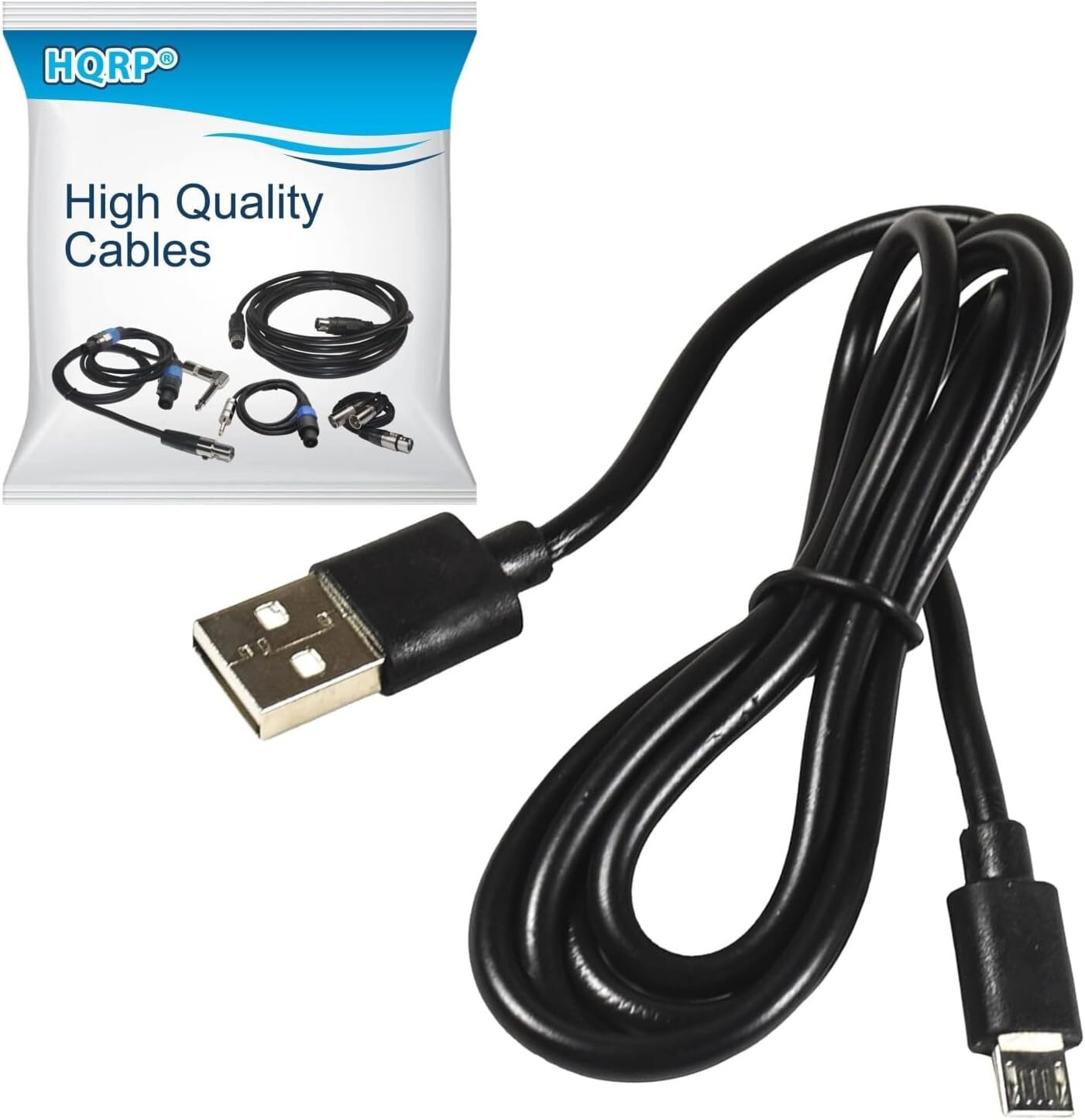 HQRP Micro USB Cable Charger for Kurio 4s Touch / 7s / 10s Tablet