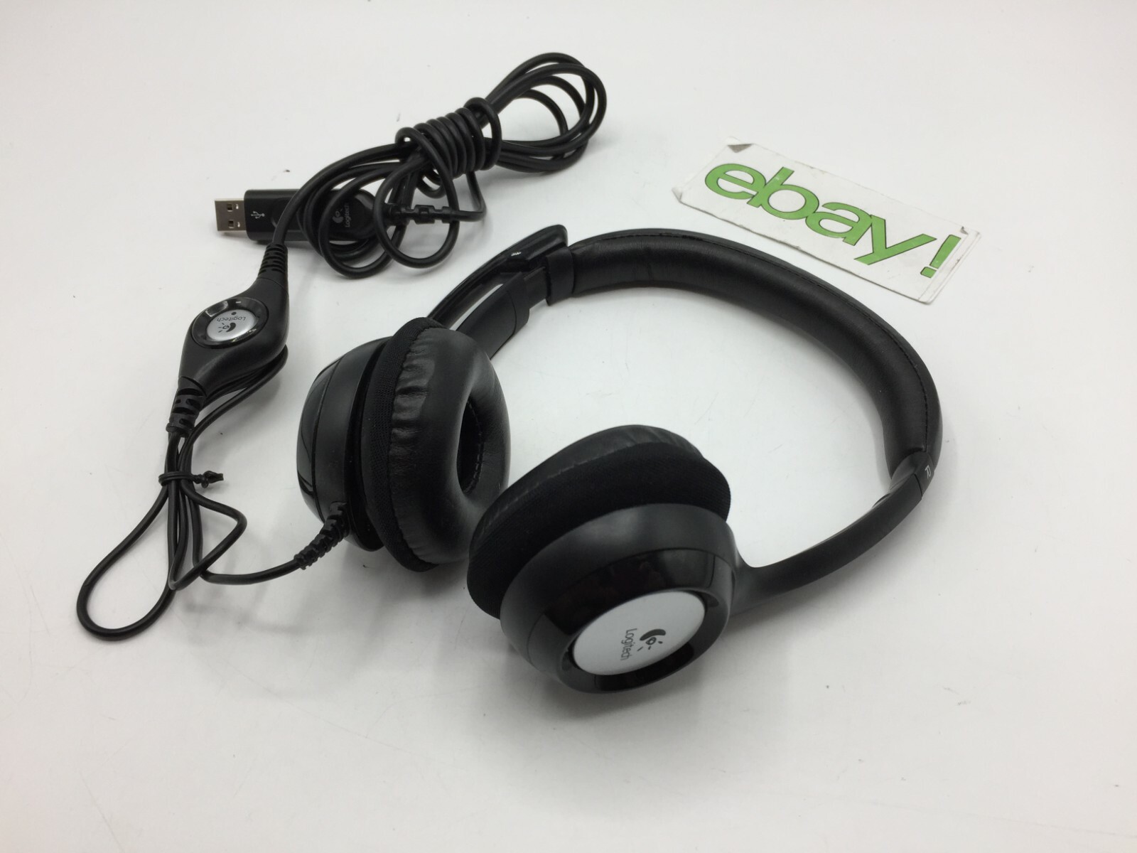 Logitech DZL-A-00052 Stereo On-Ear Corded USB Headset w/ Microphone ~ Free S/H