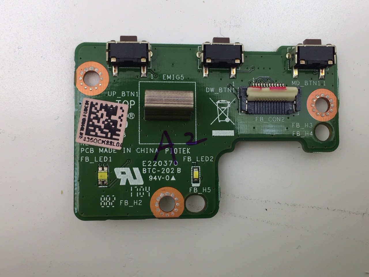 ASUS ZN270IM POWER BUTTON BOARD BTC-202B