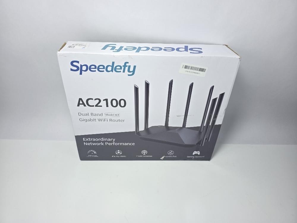 Speedefy AC2100 Smart WiFi Router K7 – Dual Band, 4x4 MU-MIMO, 7 Antennas