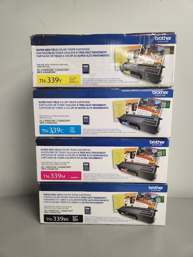 Brother TN339 OEM Toner Set, B/C/M/Y, HL-L9200CDWHL