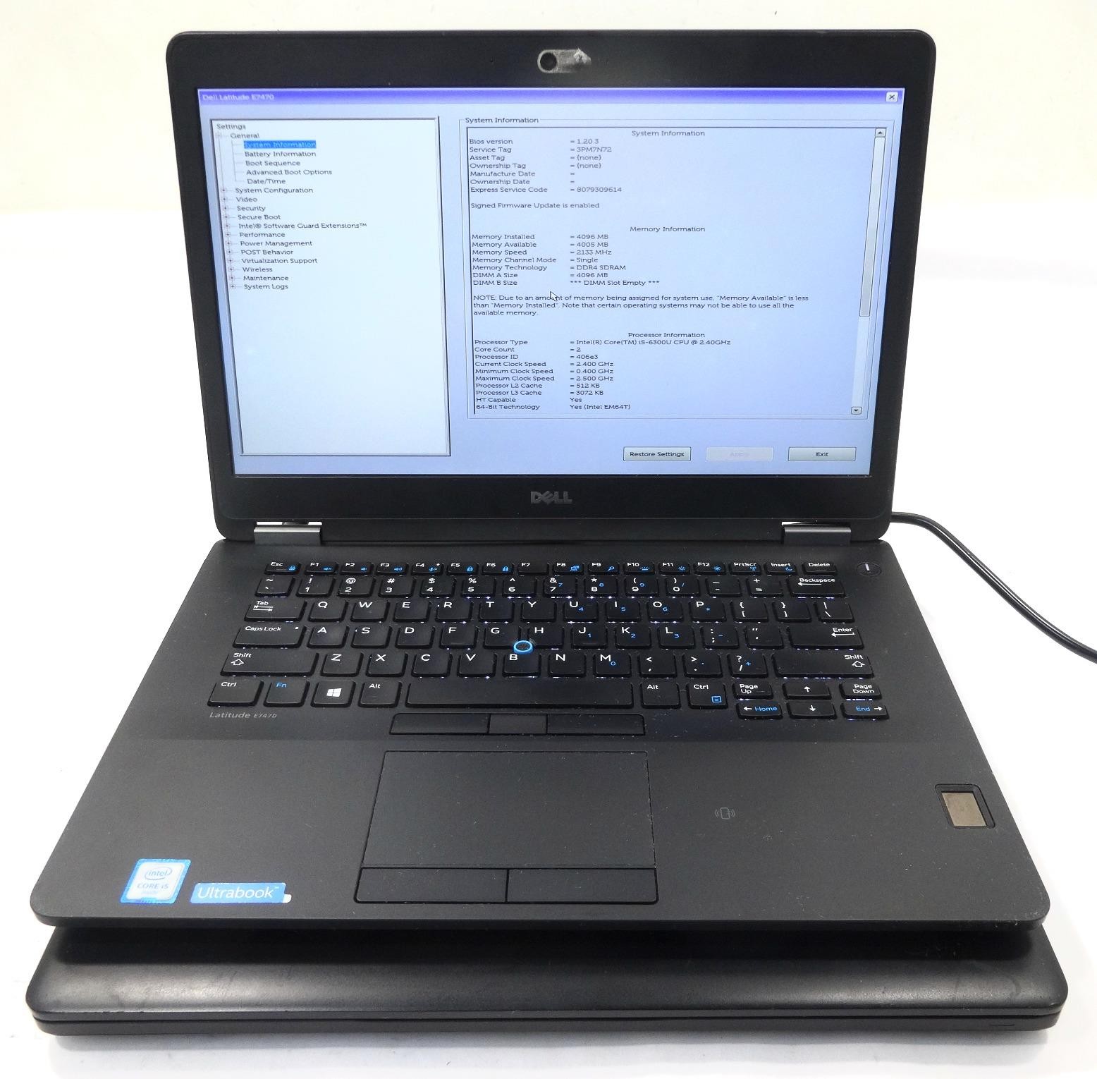 Lot 2 Mix Dell Latitude 5490 & E7470  Core i5 8th & 6th Gen 4GB No HD