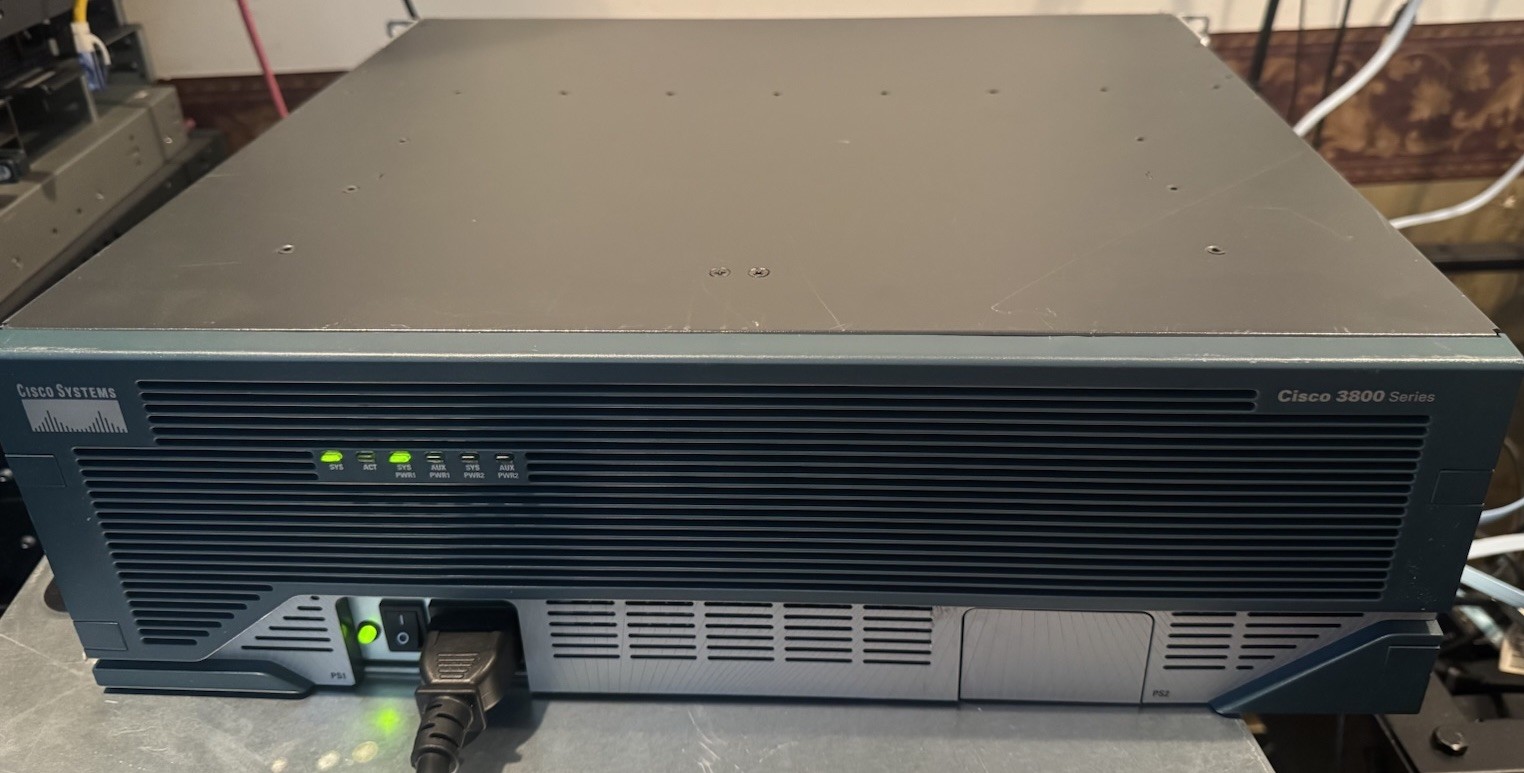 Cisco CISCO3845 3845 Integrated Router OS15.1(4) TESTED M12a AIM-VPN 2GB Flash