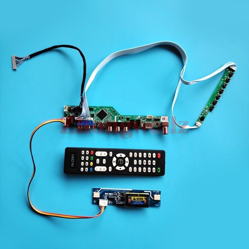 For M150XN07 V1/V2/V5 LVDS 20Pin 2CCFL 1024x768 USB AV VGA HDMI LCD Driver Board