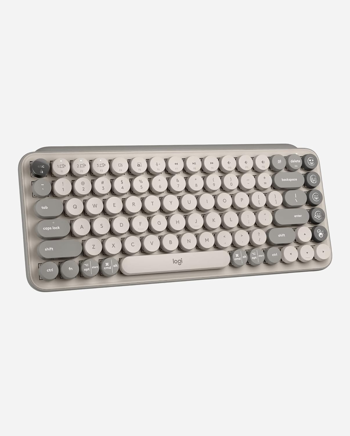 Logitech POP Keys Wireless Mechanical Emoji Keyboard #920-011232 Mist Open Box