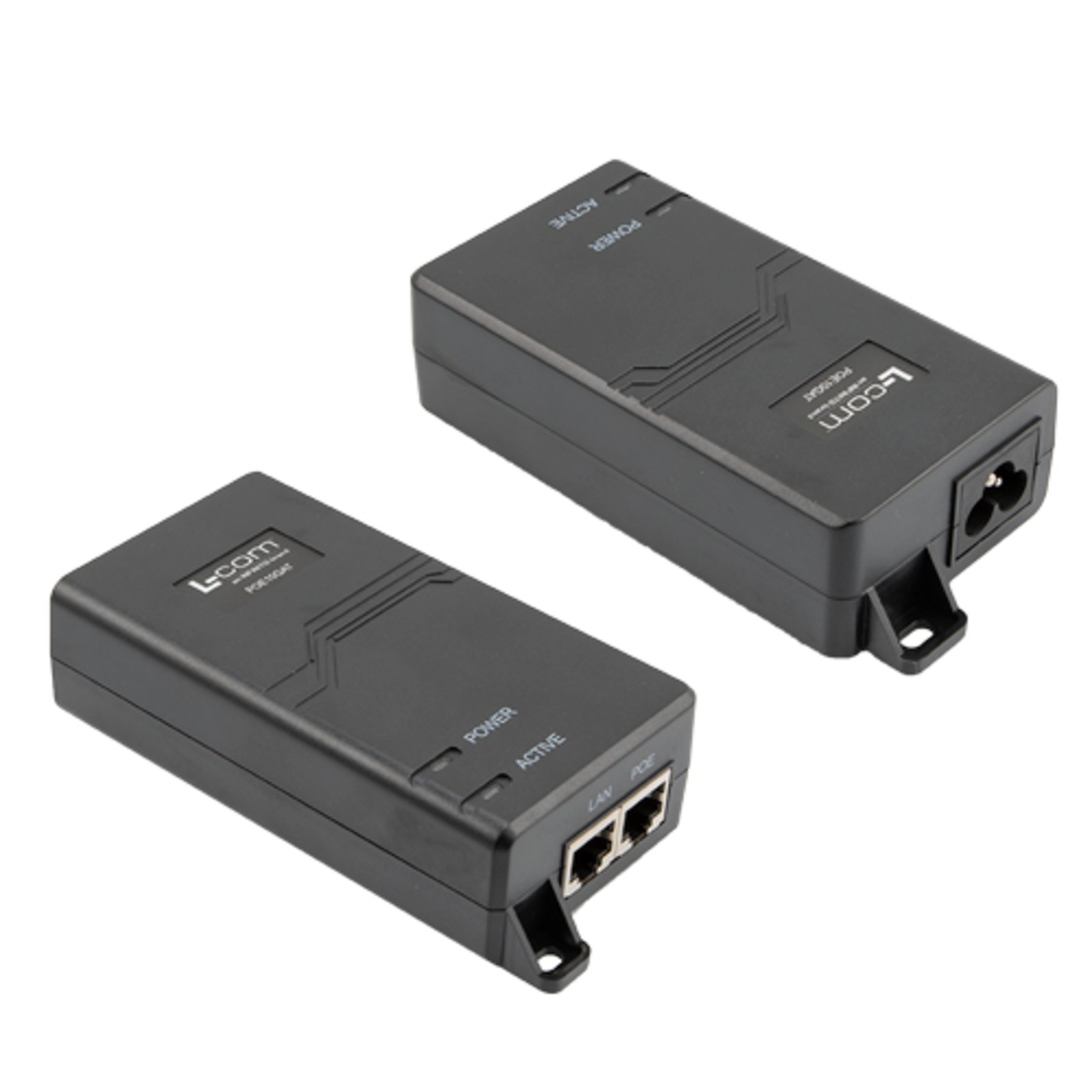 L-Com / Infinite Electronics - POE10GAT - PoE+ Midspan Injector, 1 Port Power