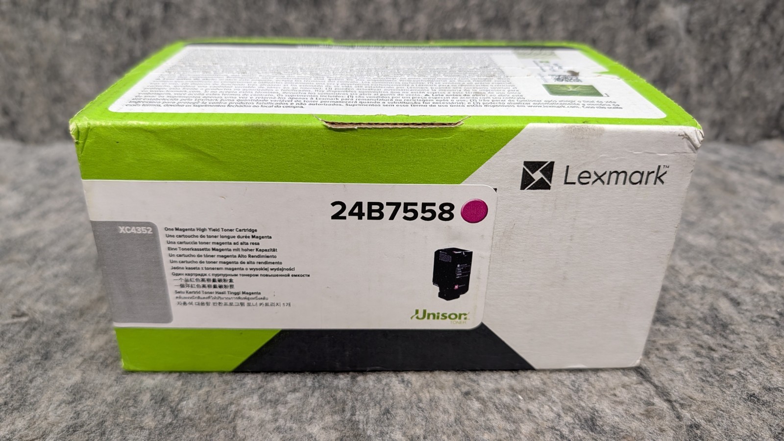 Genuine Lexmark 24B7558 MAGENTA High Yield Toner Ink Cartridge XC4352 NEW/SEALED