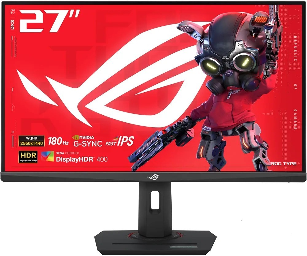 ASUS ROG Strix 27” QHD (2560x1440) HDR400 USB-C Gaming Monitor (XG27ACS), 180Hz