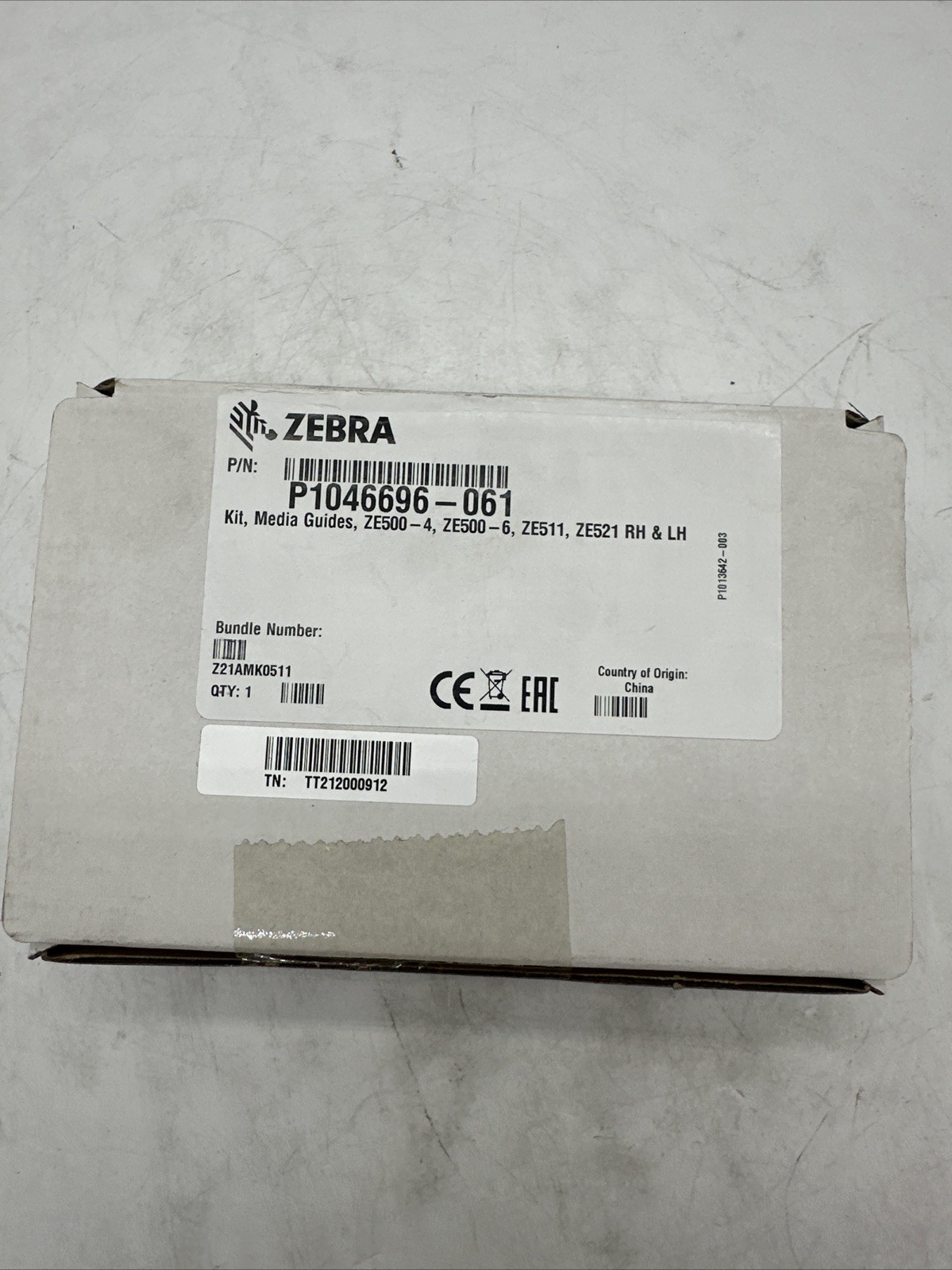 Zebra Media Guides Kit P1046696-061 ZE500 Series (2508)