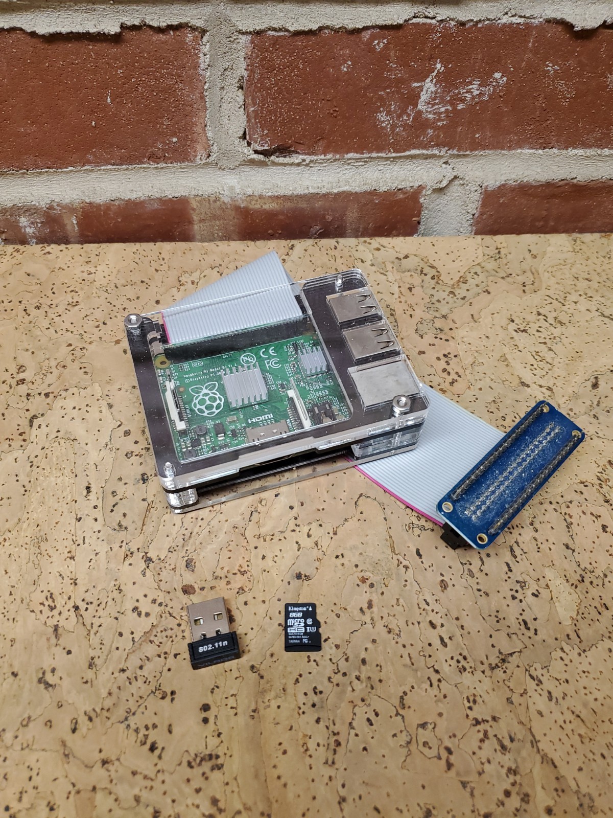 Raspberry Pi Model B+ V1.2 Board, Case and Vilros WiFi USB Adapter