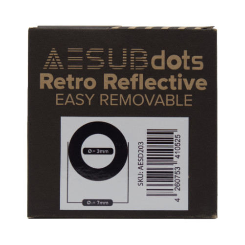 AESUBdots Retro Reflective Easy Removable - Reference Targets - AESUB