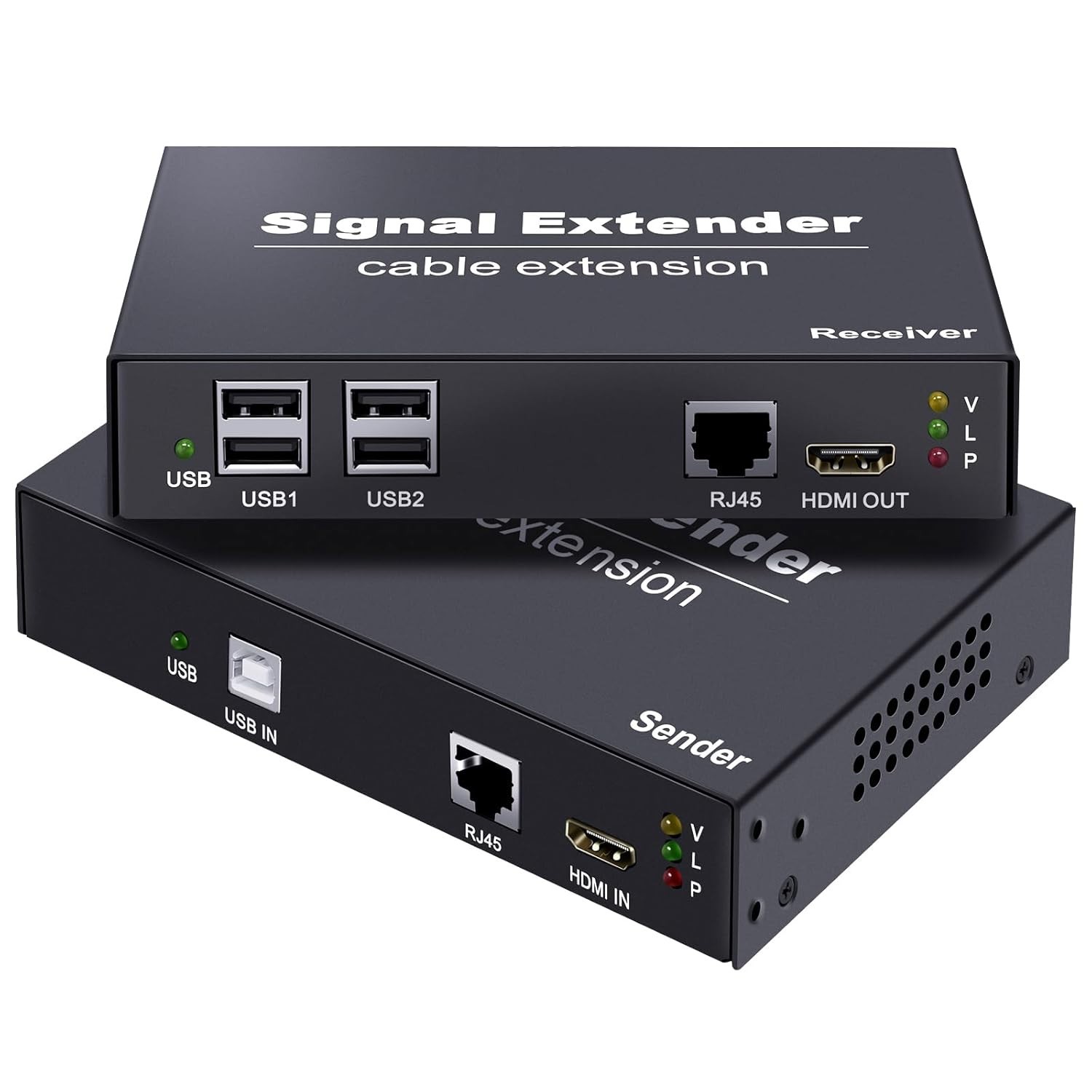 HDMI KVM USB Extender Over Cat5e/6/7 Network Cable Up to 164ft(50m), 1080P T40-4