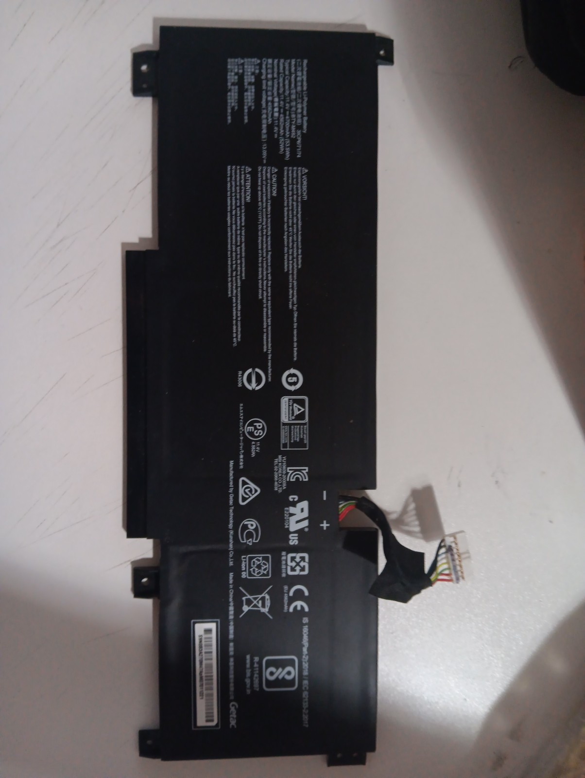 msi gf63 thin 10sc battery