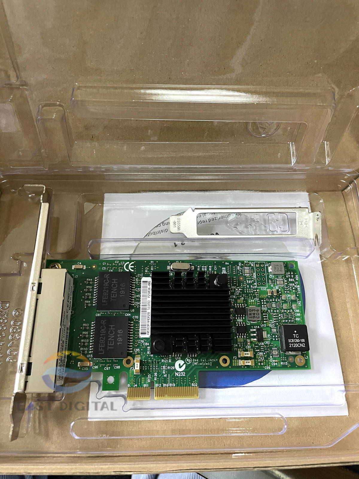 OEM Intel I350-T4V2 Gigabit PCIe x4 Ethernet Adapter NIC Network Quad Ports Card