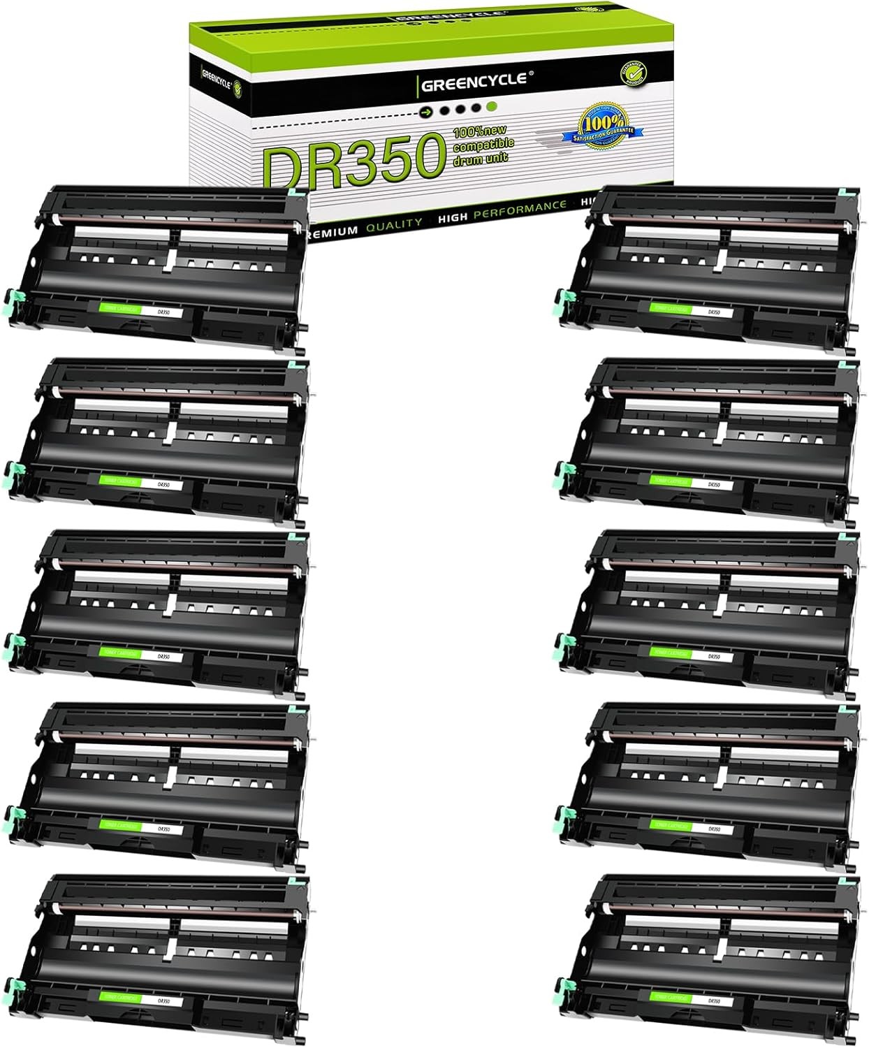 10PK Drum unit DR350 Compatible with Brother Intellifax 2820/2910/2920 MFC-7820N
