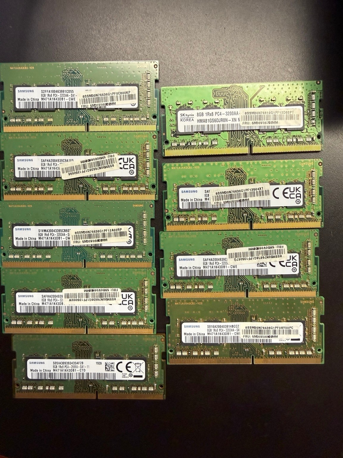Samsung 8GB DDR4-3200 SODIMM Laptop RAM M471A1K43DB1-CWE 1x8GB