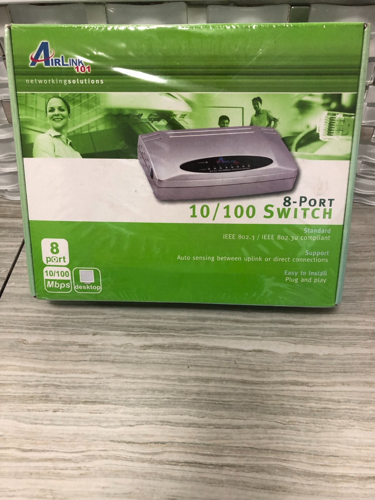 AIRLINK 101 8 PORT 10/100 Switch ASW108 ~ New in Box