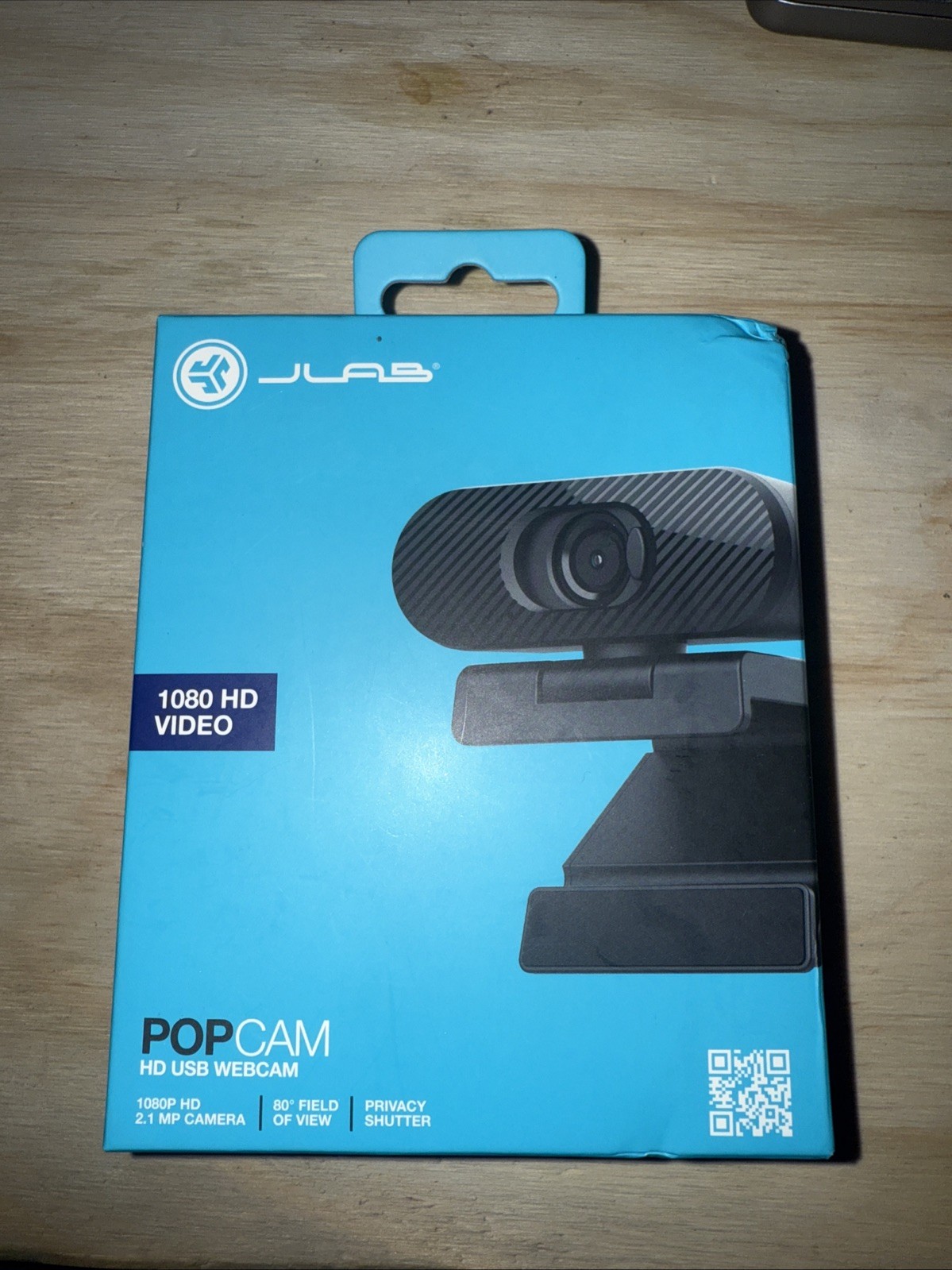 Jlab Go Pop USB Webcam - Black: 1080p Video, Plug & Play, No Microphone