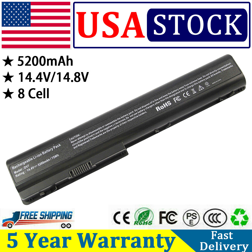 8Cell Battery for HP PAVILION SPS-480385-001 dv7-1025nr dv7-2173cl dv7-3165dx PC