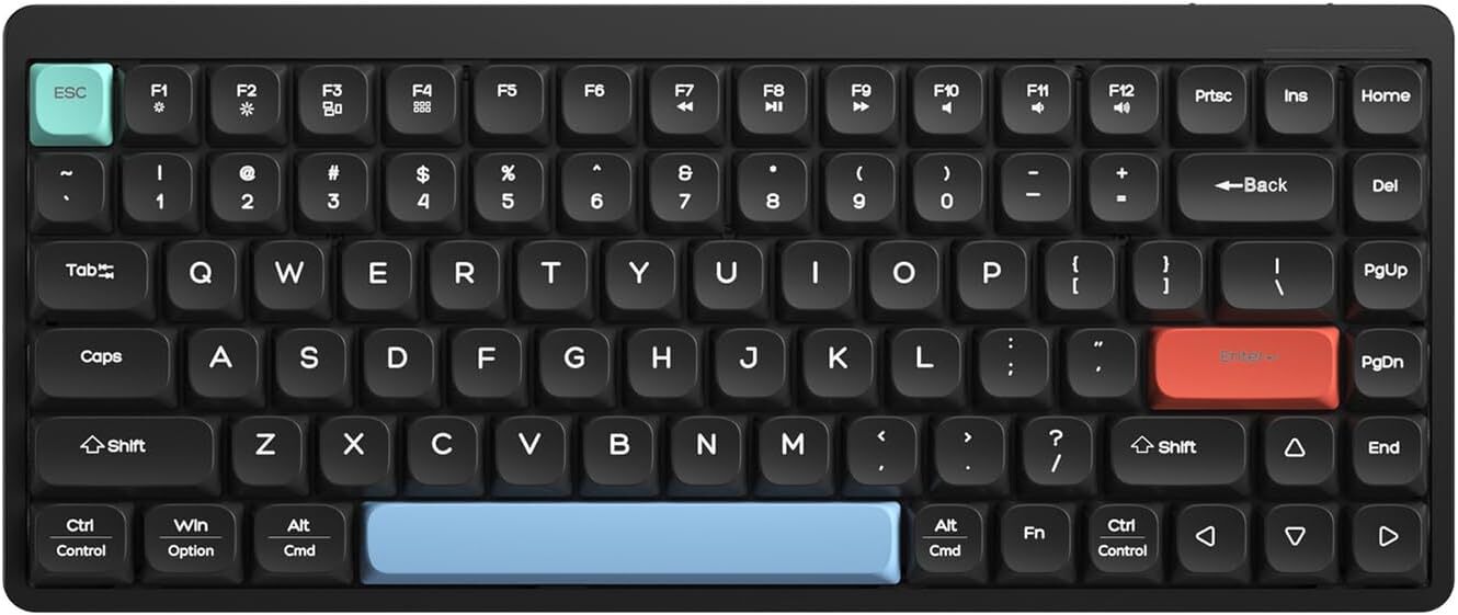 Wireless Mechanical Keyboard 2.4G/Bluetooth Ultra-Slim Low Profile Red Switch