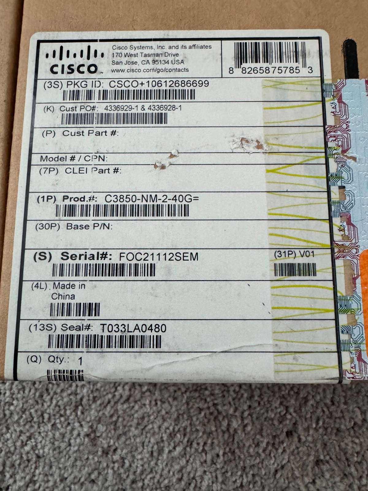 Cisco  C3850-NM-2-40G 2-Port 40GB QSFP Module for 3850 Switches