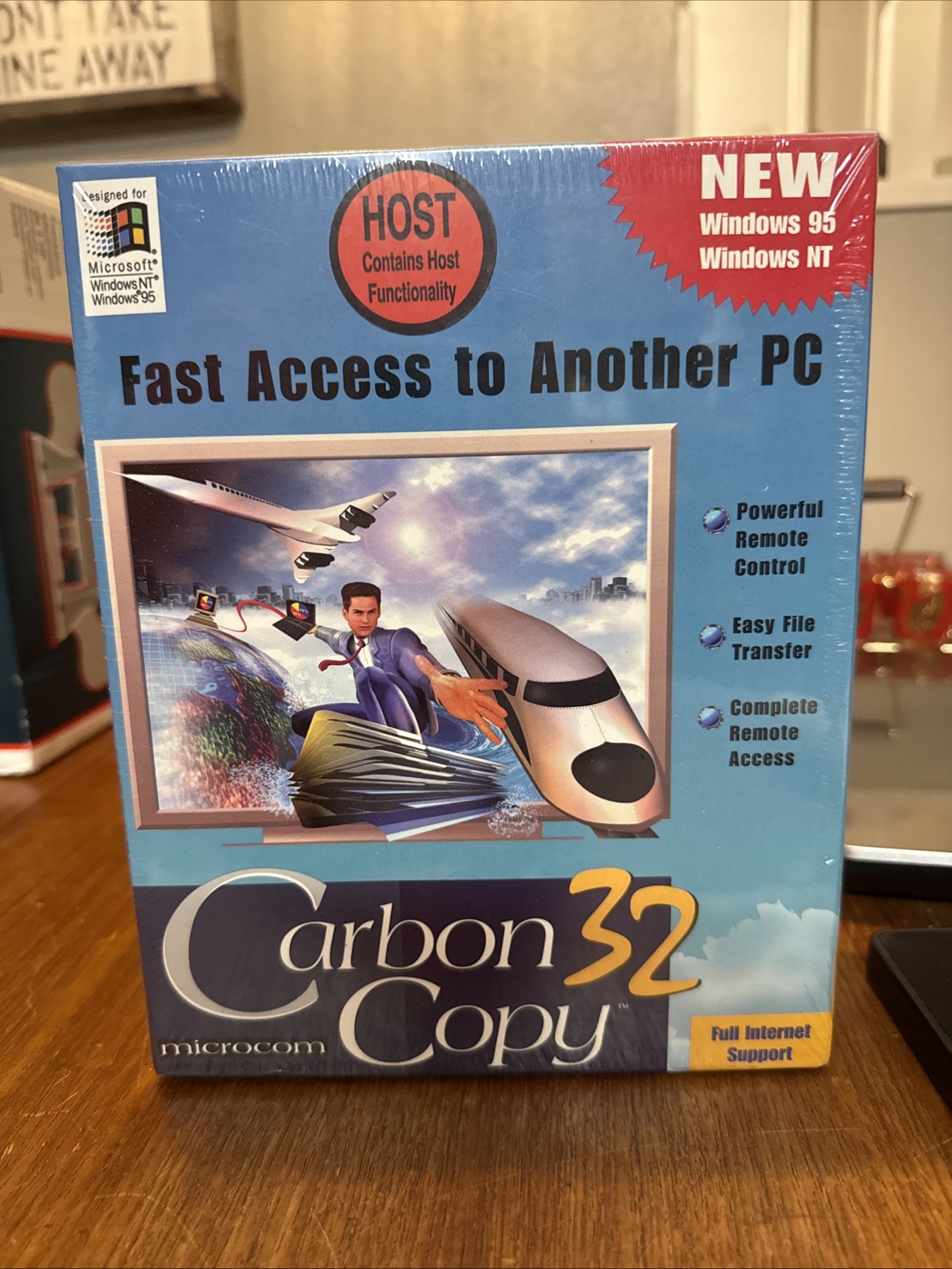 RARE 1996 Microcom Carbon Copy 32 Windows 95 NT BRAND NEW SEALED -old Stock